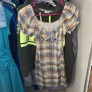 TRADING WITH @BUDLADY// Preppy plaid dress-Clueless Movie Vibes